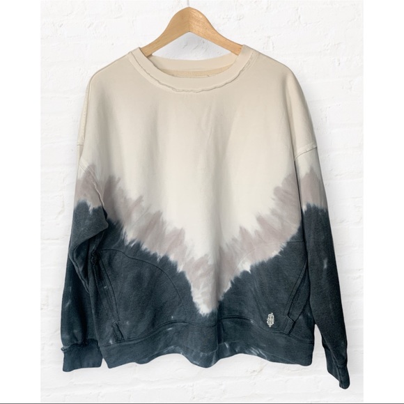 NWT Free People Movement Metti Ombre Tie Dye Lounge Gorpcore Sweatshirt - Picture 4 of 12